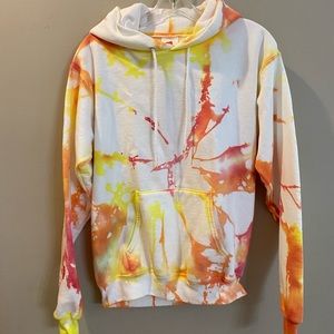 Hanes size small tie dye hoodie {145}